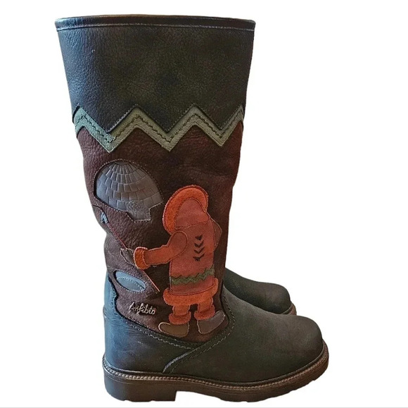 Anfibio Java Nubuck Waterproof Leather Boho Plush Lined  Winter Boots Size 37 - Picture 11 of 16